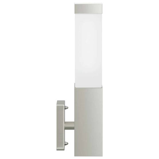 2pcs Appliques murales extérieures - Lampes murales extérieures Argent 10,5 x 6 x 35 cm g6 - Image 5