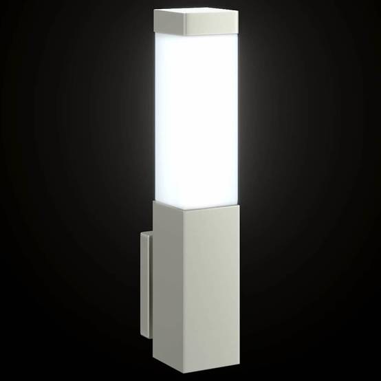 2pcs Appliques murales extérieures - Lampes murales extérieures Argent 10,5 x 6 x 35 cm g6 - Image 8