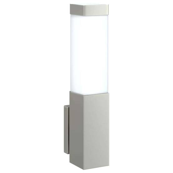 2pcs Appliques murales extérieures - Lampes murales extérieures Argent 10,5 x 6 x 35 cm g6 - Image 9