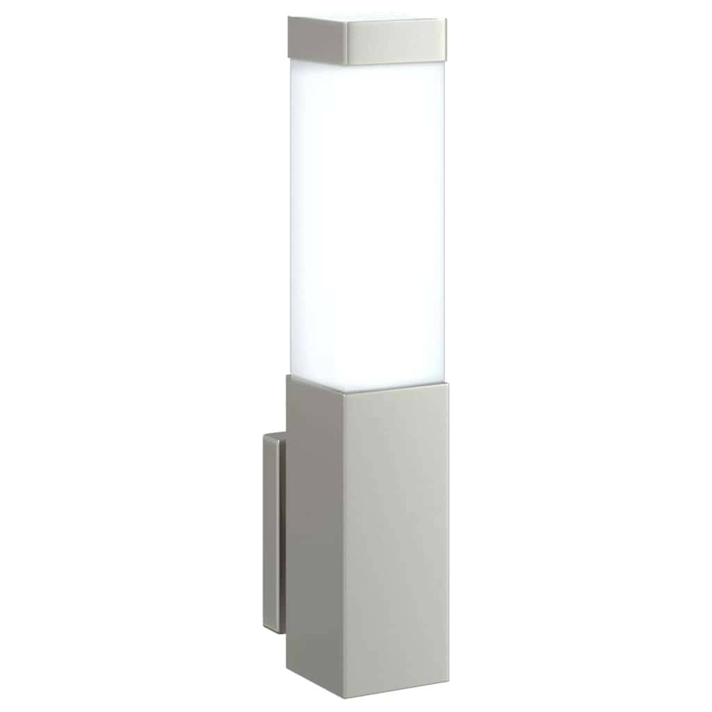 2pcs Appliques murales extérieures - Lampes murales extérieures Argent 10,5 x 6 x 35 cm g6 - Image 9
