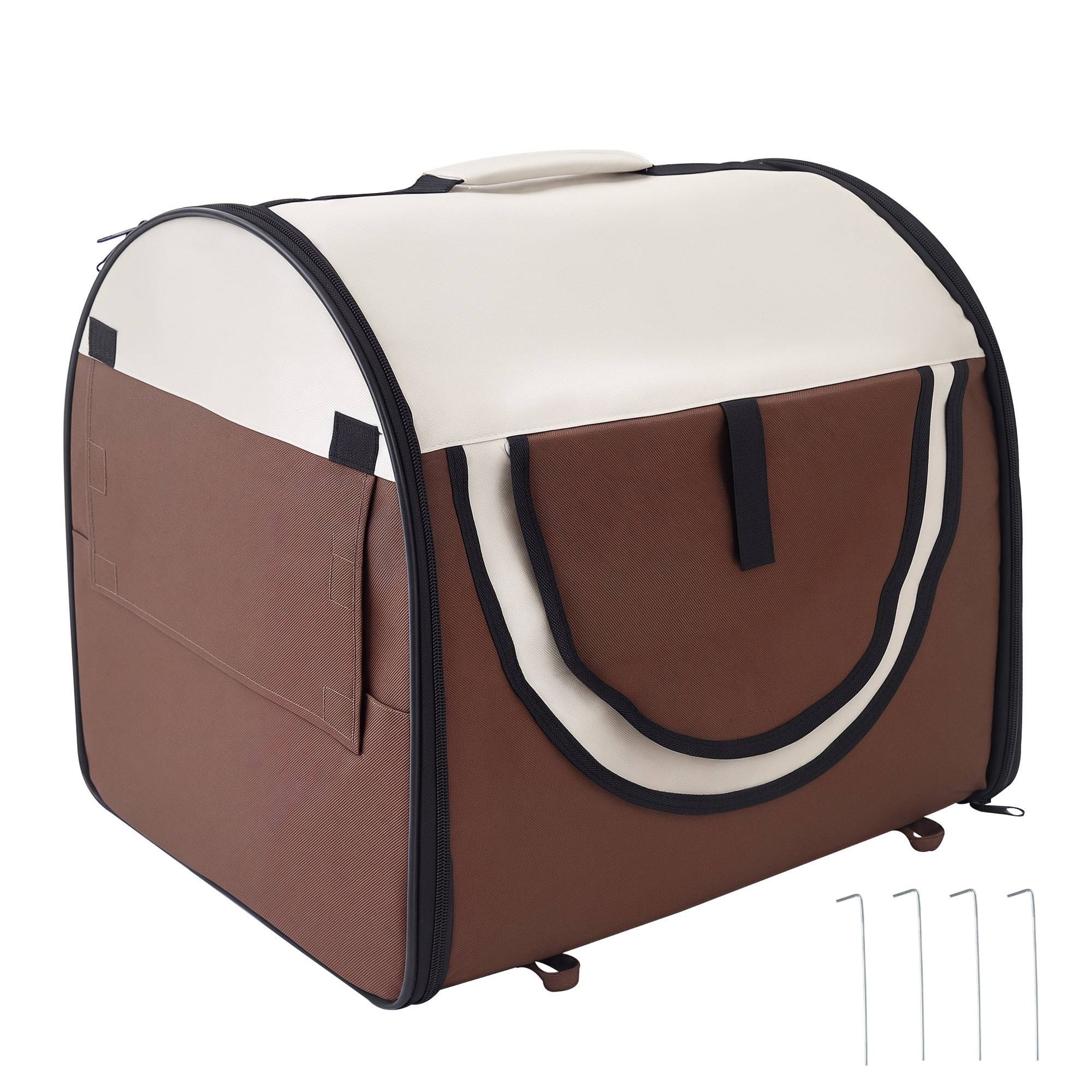 Sac de transport pour chien tissu Oxford noir 61 x 46 x 51 cm - PANGIVO - Image 1