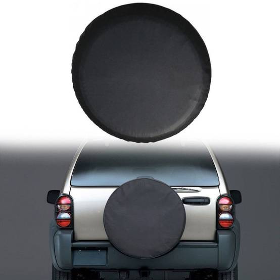 Housse De Roue De Secours Noire Pour Voiture 4x4 - Protection Pneu Taille 265/70R16