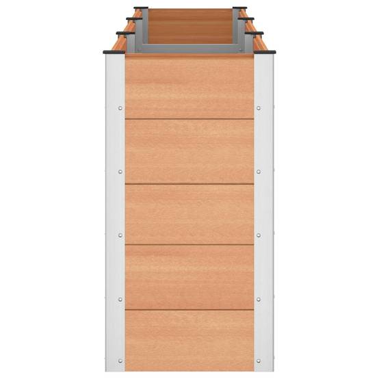 ComfortXL - Très grand bac potager composite aluminium pour culture maraîchère fond ouvert marron 3m - ComfortXL Outdoor Living - Image 4