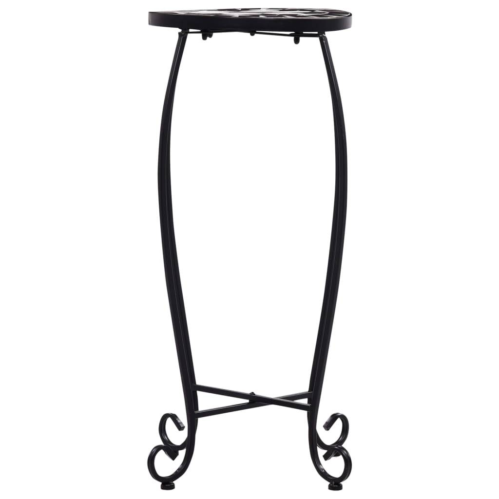 Maison Chic - Table de jardin - Tables mosaïque 3 pcs noir et blanc Céramique HL1092 - Image 6