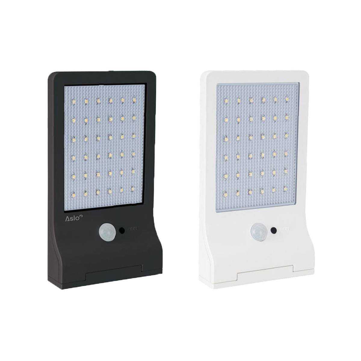 Lampe LED Solaire 3W 370 Lumens LI ION 6000K Applique Blanc exterieure avec detecteur de mouvement ASLO - Image 3