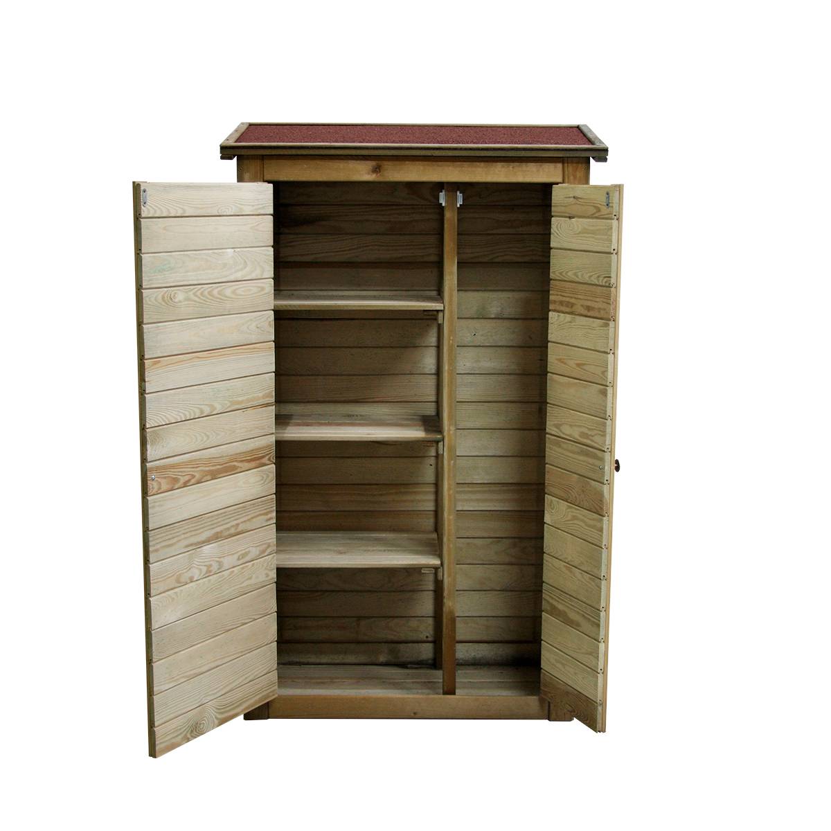 Armoire de rangement en bois Lisboa grand modèle - Cémonjardin - Image 2