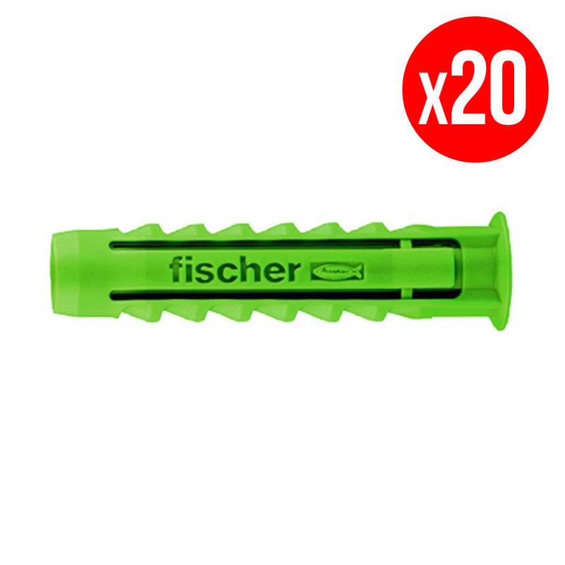 Fischer - Boite de 20 chevilles à expansion SX GREEN FISCHER 524865 Ø12 x 60 mm Fischer