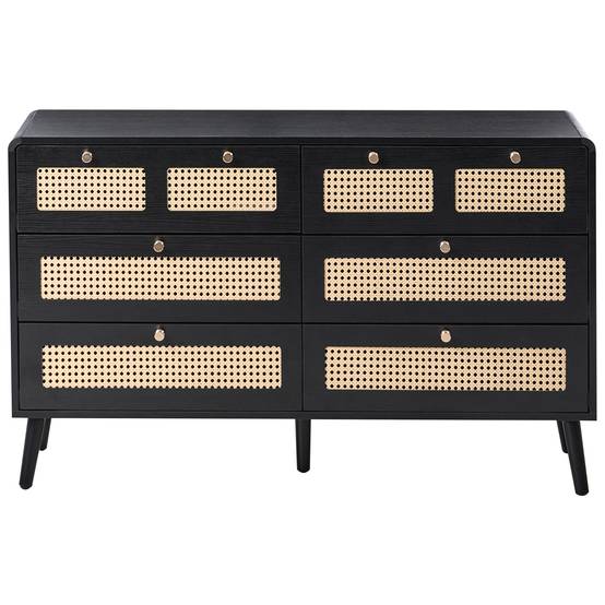 Beliani - Commode MDF Noir MOURA - 120x40x74- Beliani - Image 5