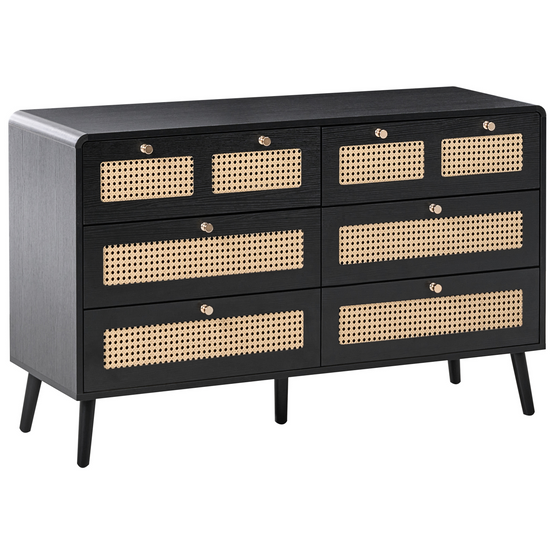 Beliani - Commode MDF Noir MOURA - 120x40x74- Beliani - Image 2