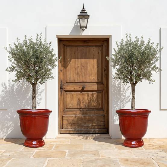 Pot TITAN 53x55cm rouge tropical - Image 5