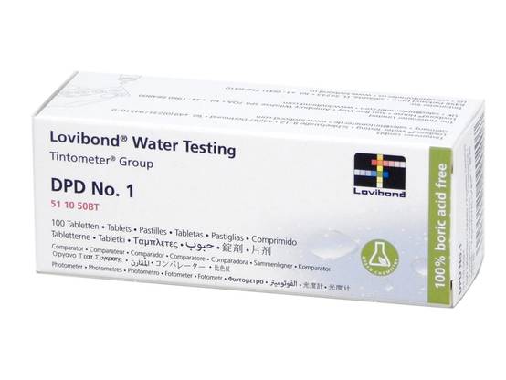 Réactif DPD1 (100 pastilles) testeur électronique Scuba - Lovibond - Image 1