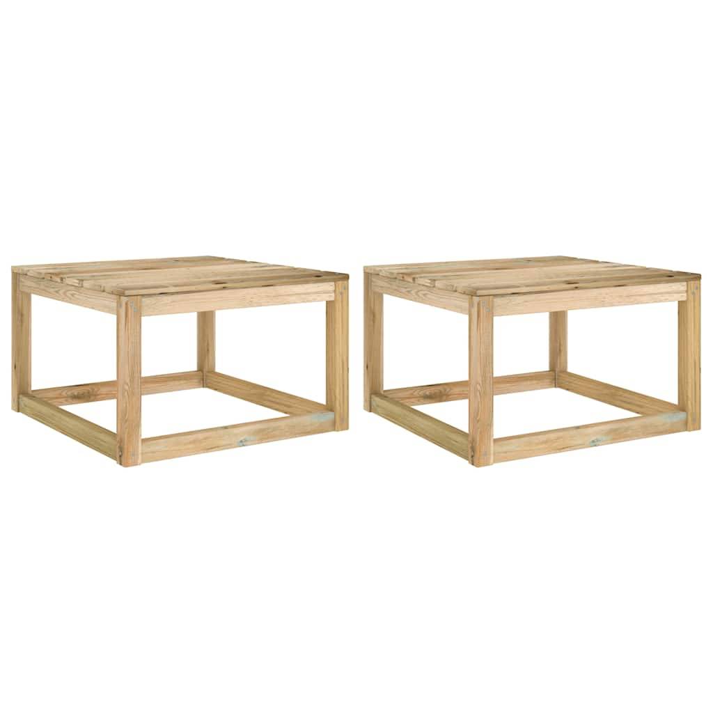 Vidaxl - Tables palette de jardin 2pcs 60x60x36,5cm Bois de pin imprégné vidaXL 315704 - Image 1