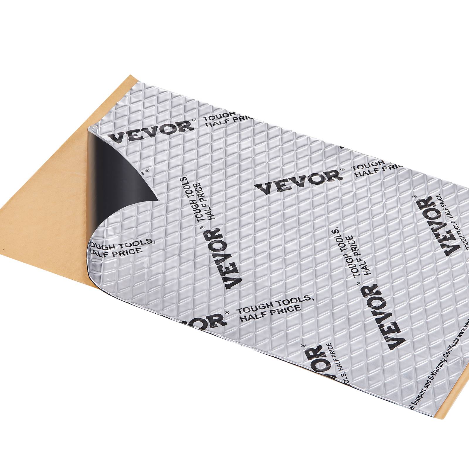 VEVOR Tapis isolation phonique 1,3 mm, 4,8 m², caoutchouc butyle. Voiture.