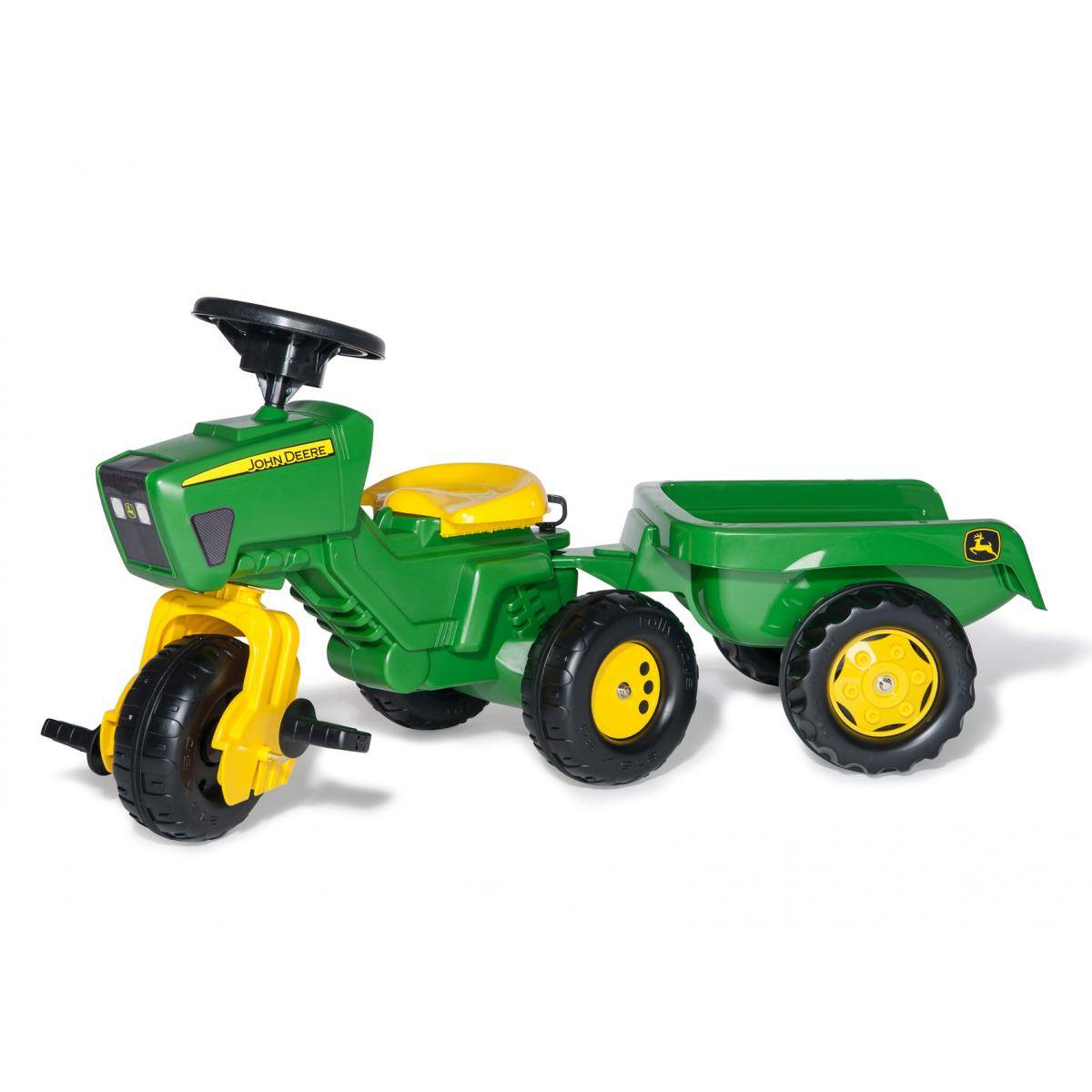 Tracteur à Pédale Rolly Toys avec Remorque RollyTrac John Deere pour Enfants de 2½ à 5 Ans - Image 1