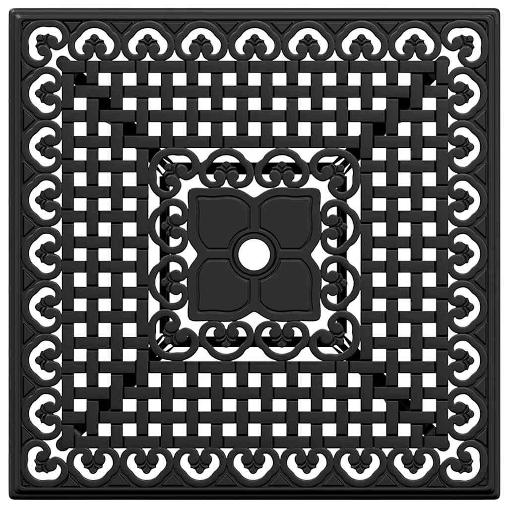 Ensemble de tables de jardin aluminium coulé noir 80 x 80 x 75 cm, Poids :23.71kg - PANGIVO - Image 9