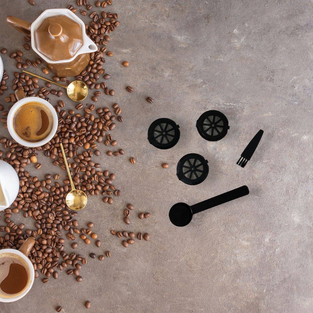 Ensemble de 2 Set de 3 capsules Nespresso réemployables Fackelmann Petit Déjeuner - Image 2
