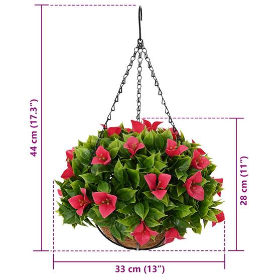 PANGIVO - Fleurs artificielles PE et acier rosé 33 x 33 x 44 cm - PANGIVO - Image 6