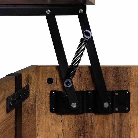 Table basse plateau relevable rectangulaire AUSTRIA bois pied épingle - Image 5