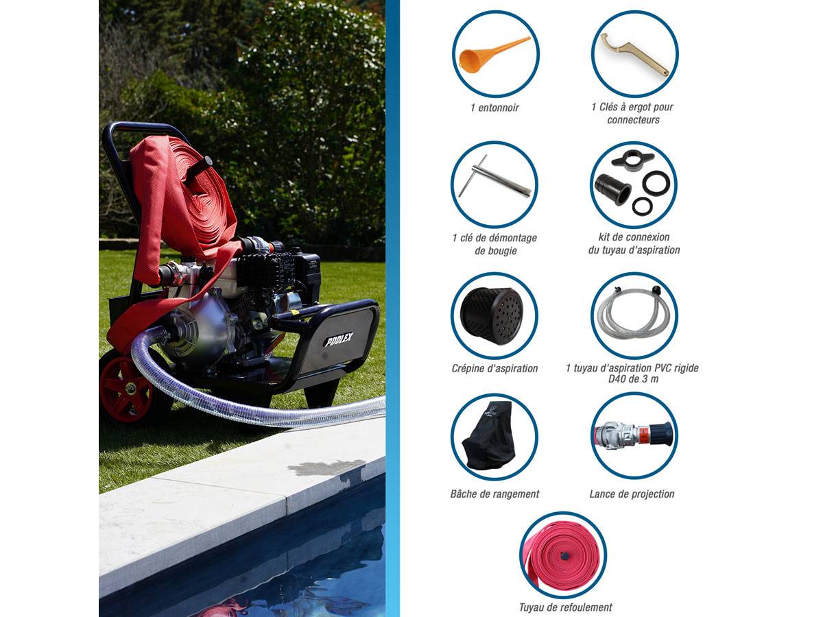Motopompe de défense contre les départs d'incendie POOLSAM Poolex - Image 10