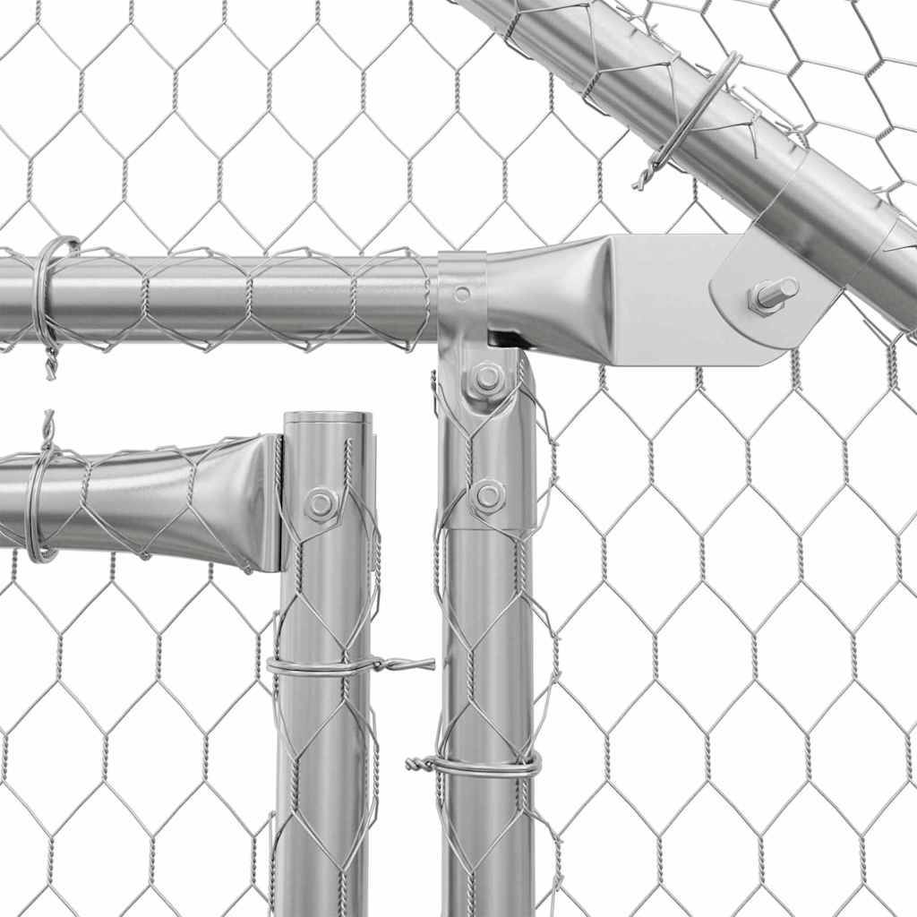 Vidaxl - Cage à poules Argent 200 x 170 x 177 cm Acier galvanisé vidaXL 42023409 - Image 9