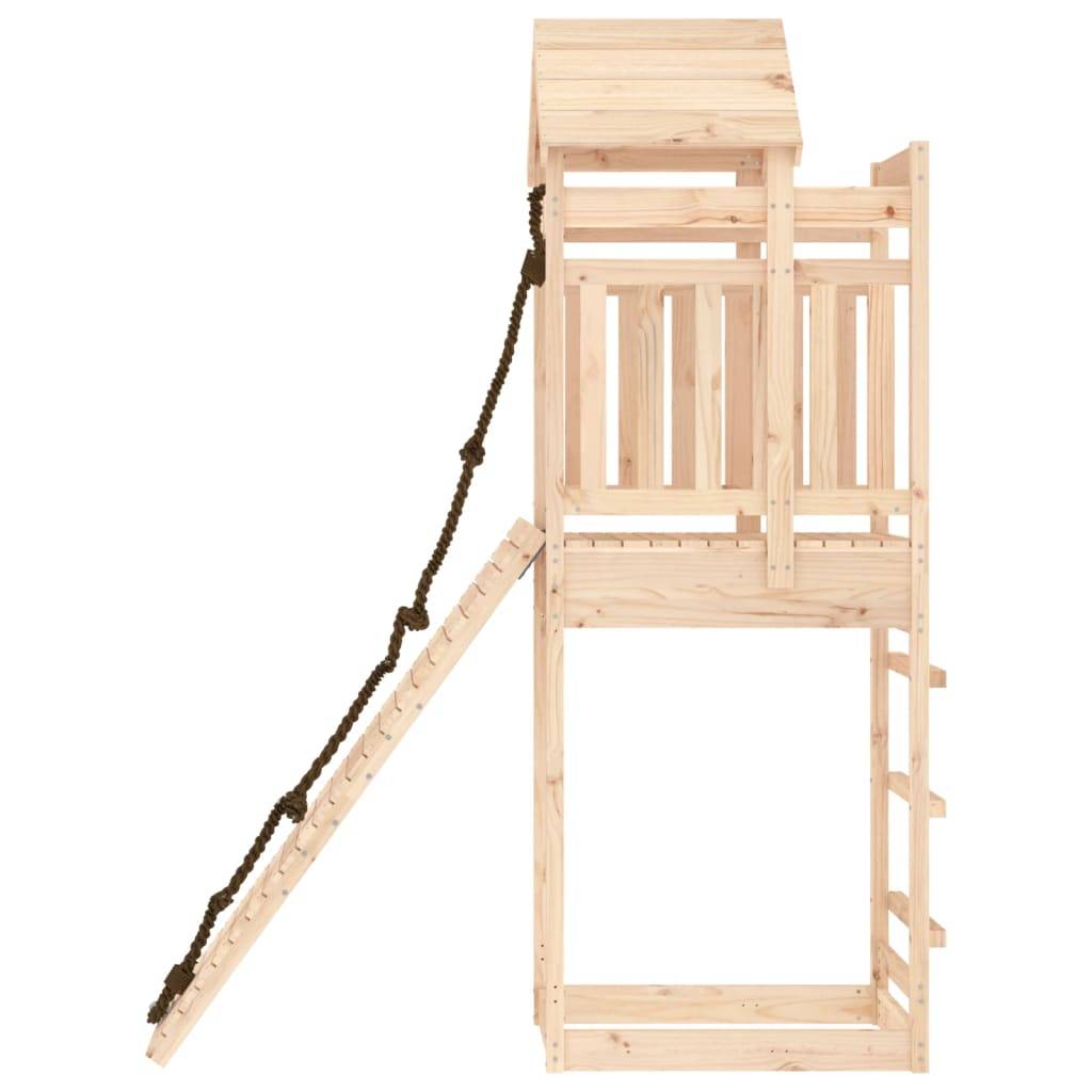 Helloshop26 - Maisonnette de jeu avec mur d'escalade 177 x 64 x 238 cm bois massif de pin - Image 4