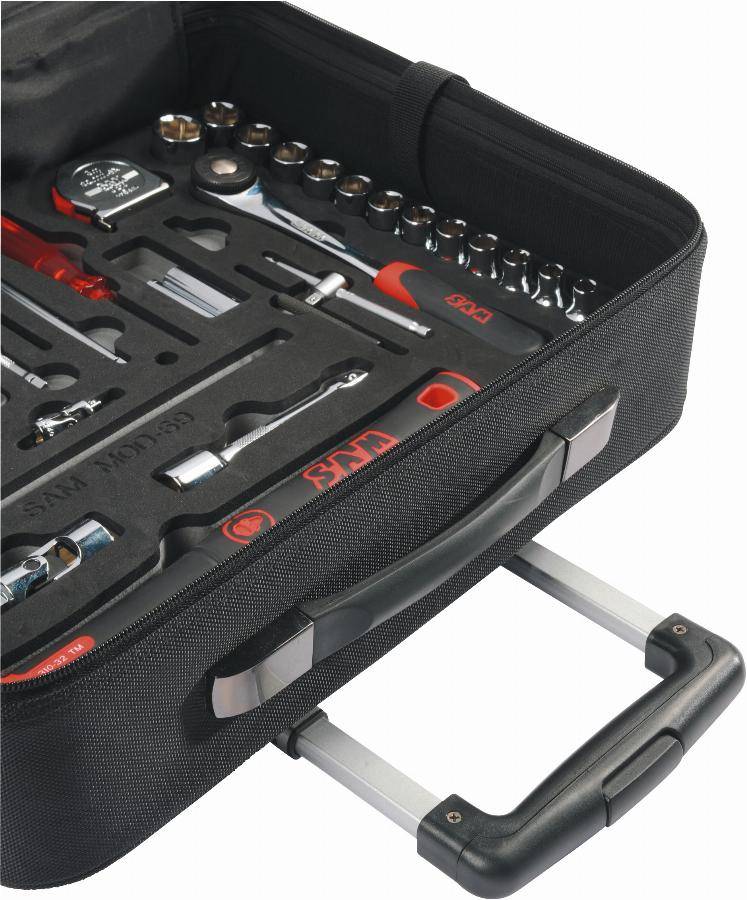 Valise textile vide 440 mm SAM OUTILLAGE avec trolley - BAG-3 - Image 3