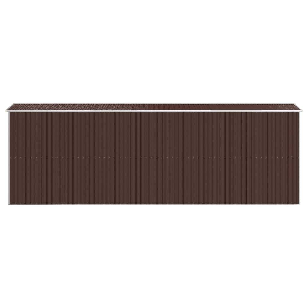 Vidaxl - Abri de jardin Marron foncé 192x606x223 cm Métal galvanisé vidaXL 3147465 - Image 6