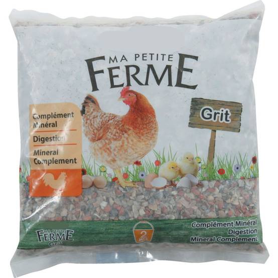Zolux - Grit aide a la digestion sac de 2kg Complément minéral pour poules - Image 1