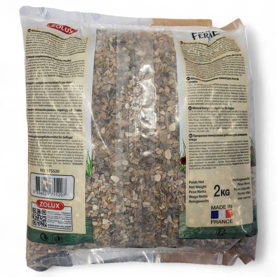 Zolux - Grit aide a la digestion sac de 2kg Complément minéral pour poules - Image 3