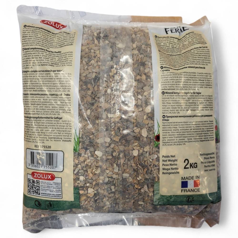 Zolux - Grit aide a la digestion sac de 2kg Complément minéral pour poules - Image 3