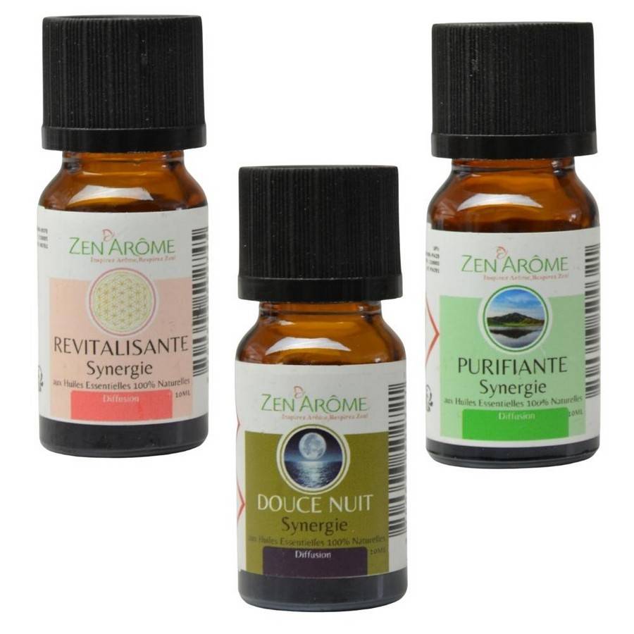 Zen'Arôme Diffuseur d'Huile Essentielle Volupsia + 3 Synergies - Diffuseur de Parfum en Métal et Verre avec Télécommande - Image 3