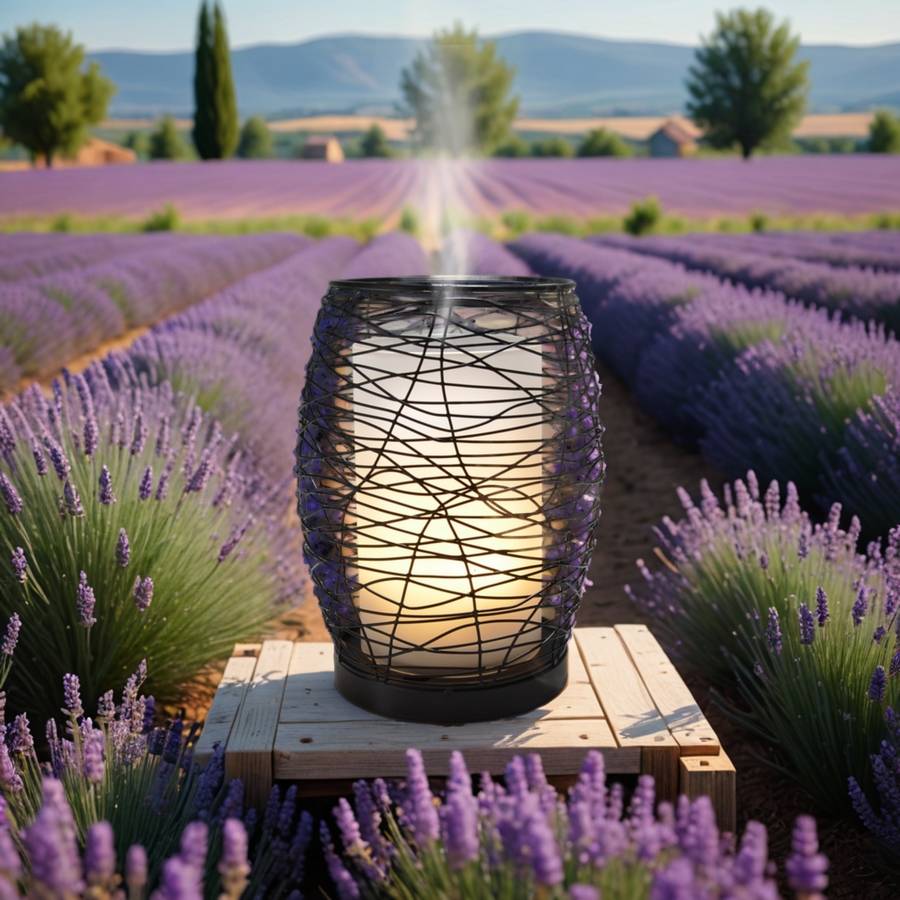 Zen'Arôme Diffuseur d'Huile Essentielle Volupsia + 3 Synergies - Diffuseur de Parfum en Métal et Verre avec Télécommande - Image 2