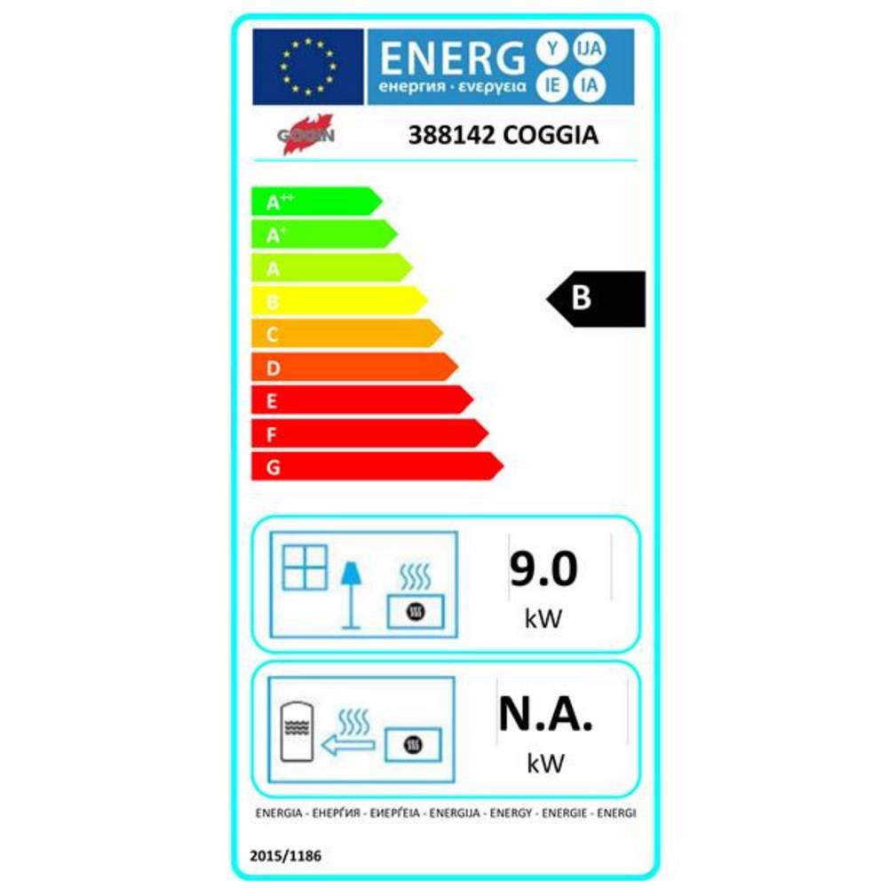 Poêle à bois fonte 9kw coggia noir 388142000053 Godin - Image 2