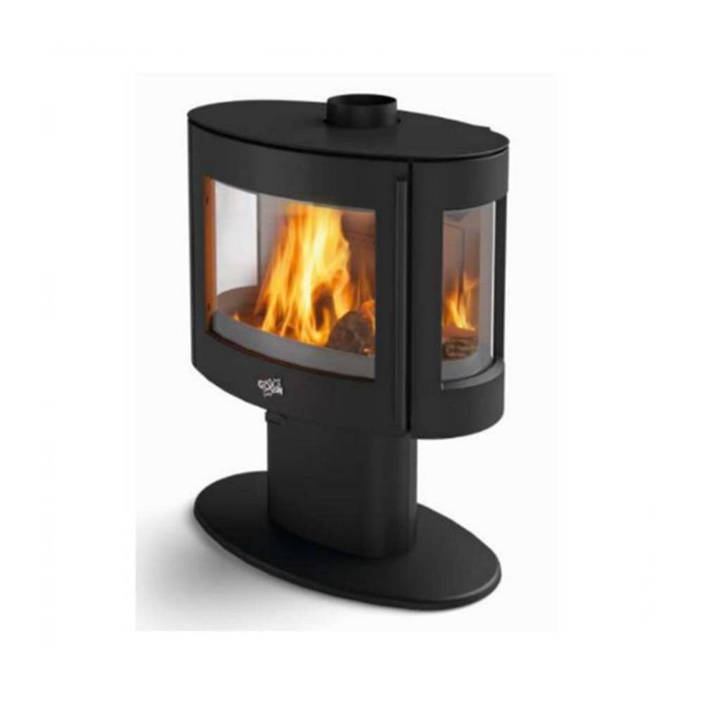 Poêle à bois fonte 9kw coggia noir 388142000053 Godin - Image 1