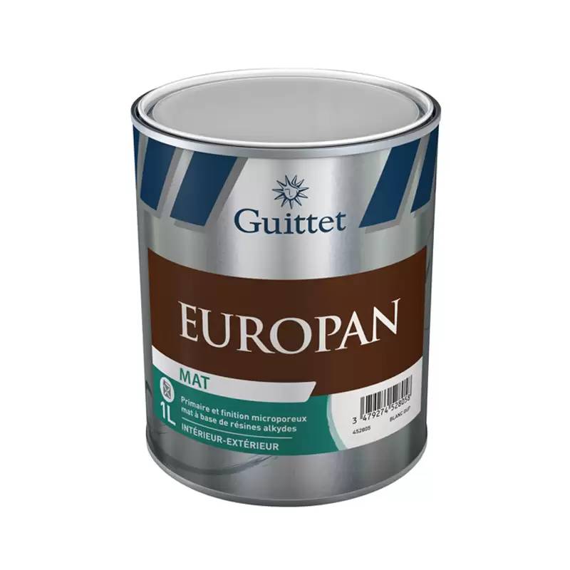 Peinture GUITTET Europan - Mat blanc - 1L - 29649 - Image 2