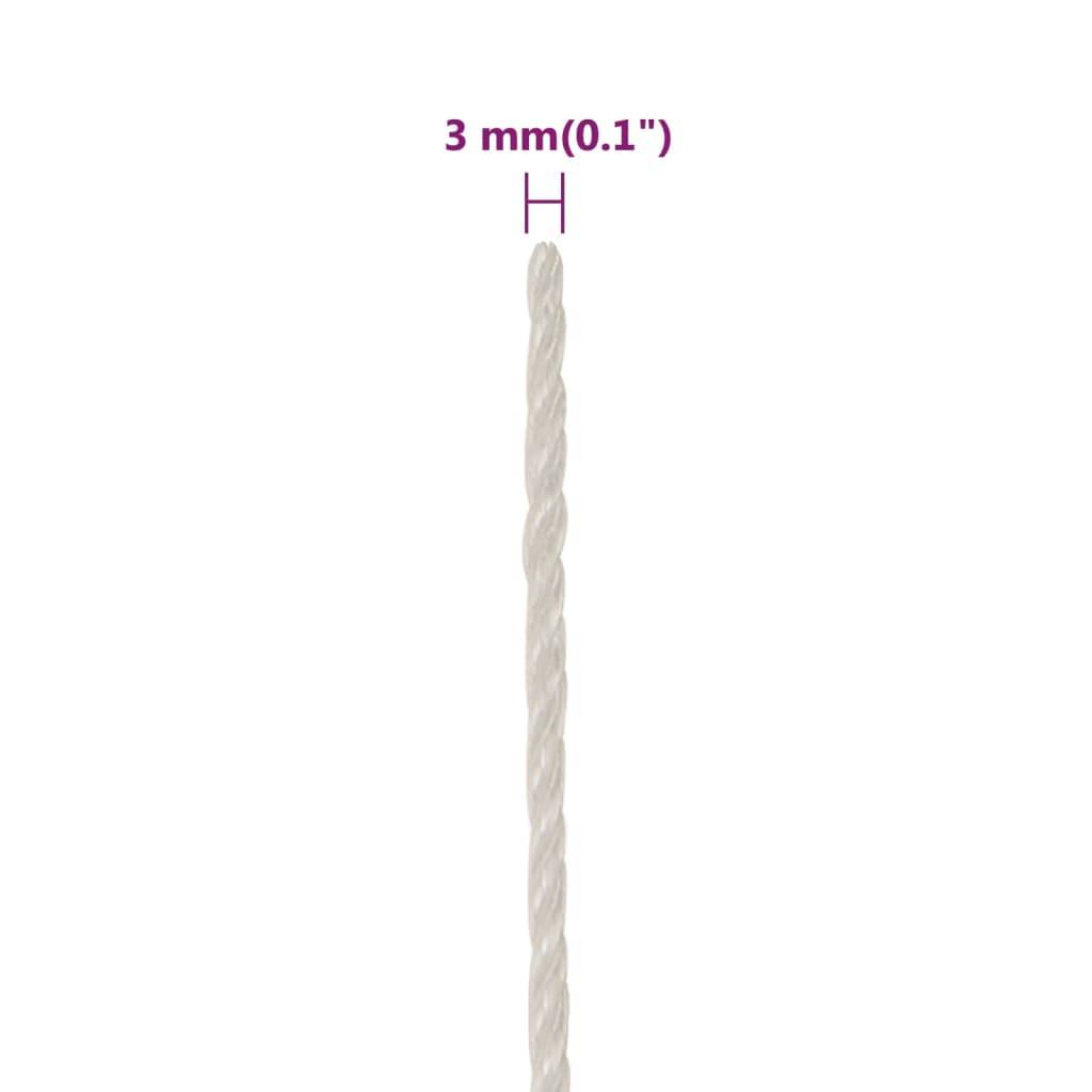 Corde de travail Blanc 3 mm 500 m polypropylène Maison Chic - Image 6
