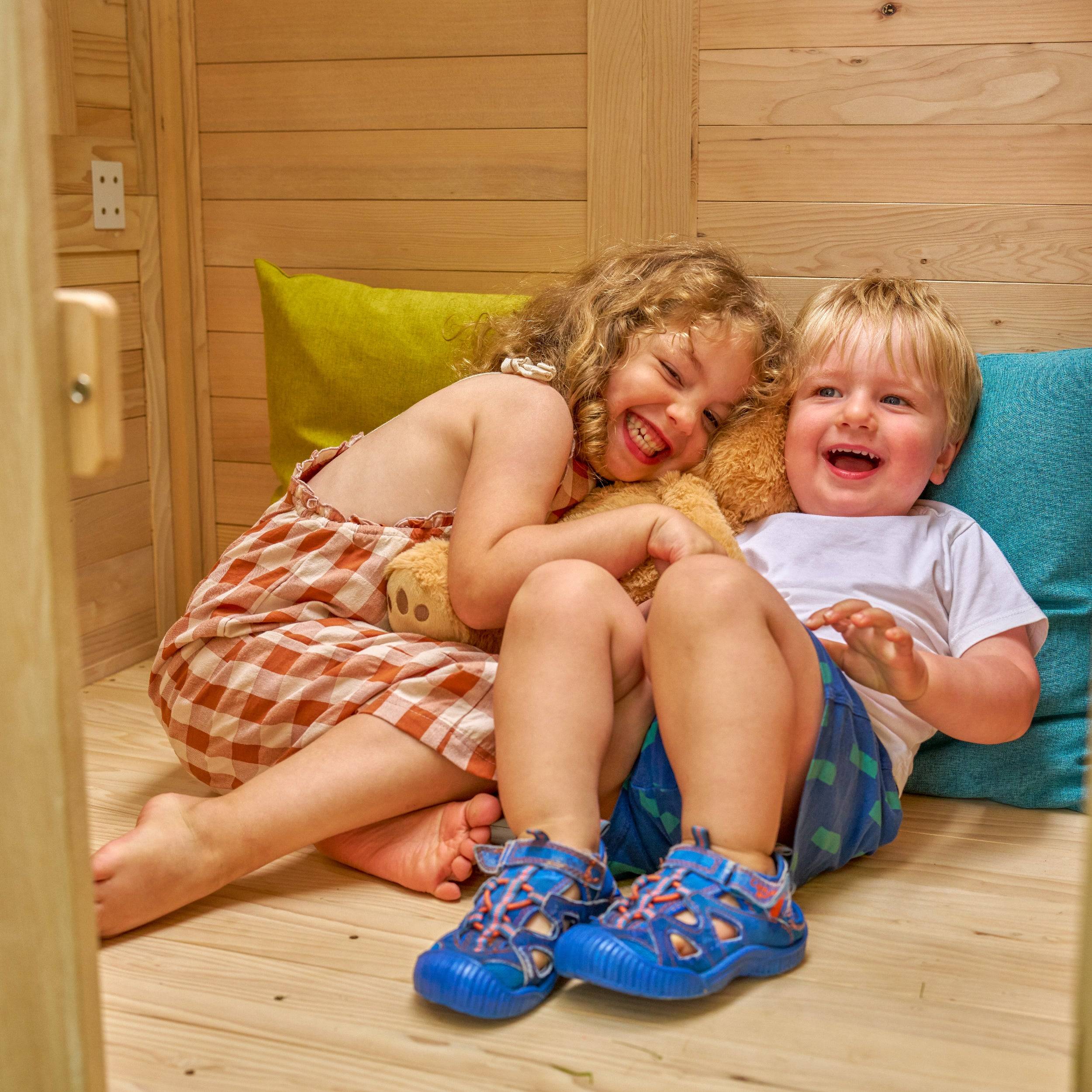 Maisonnette cabane enfant avec plancher BOUTON D'OR COTTAGE en bois FSC® - Image 9