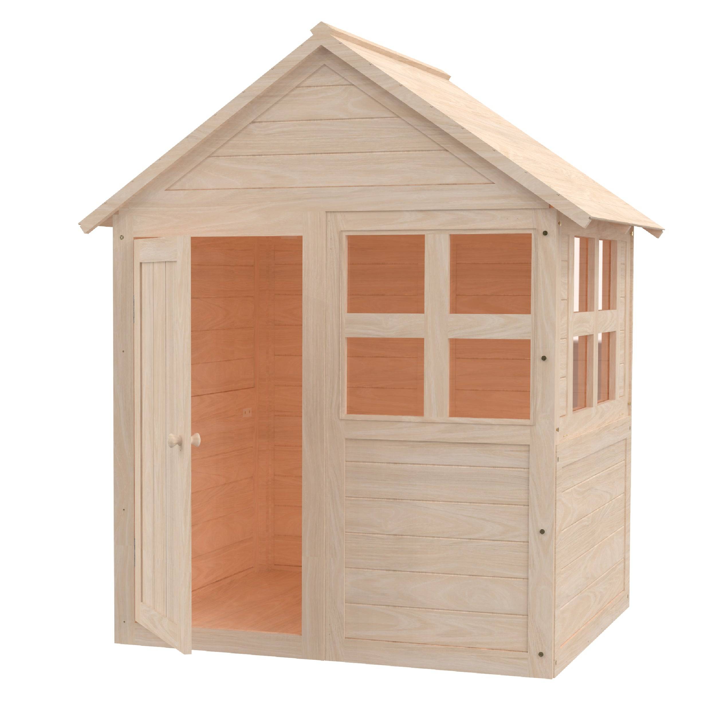 Maisonnette cabane enfant avec plancher BOUTON D'OR COTTAGE en bois FSC® - Image 8