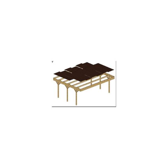 Altanka - Carport, abri de voiture 6.06x5.03 m - 30 m2 - couverture PVC - CAR5PVCTR - ALTANKA - Image 7