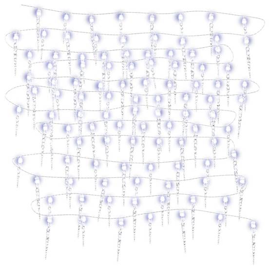 ComfortXL - Guirlande Glaçons Lumineuse 200 LED Acrylique Déco Noël Extérieur 20m Blanc Froid – ComfortXL Outdoor Living - Image 3