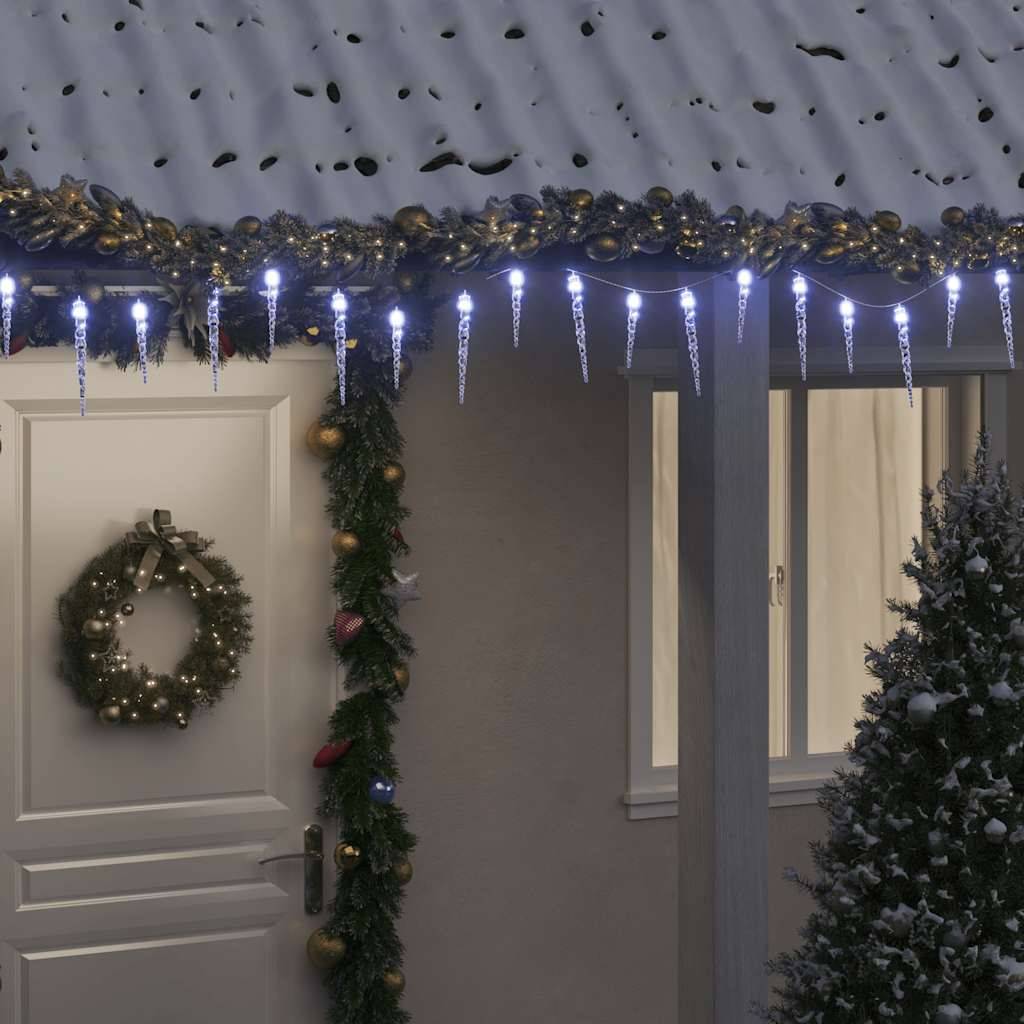 ComfortXL - Guirlande Glaçons Lumineuse 200 LED Acrylique Déco Noël Extérieur 20m Blanc Froid – ComfortXL Outdoor Living - Image 1