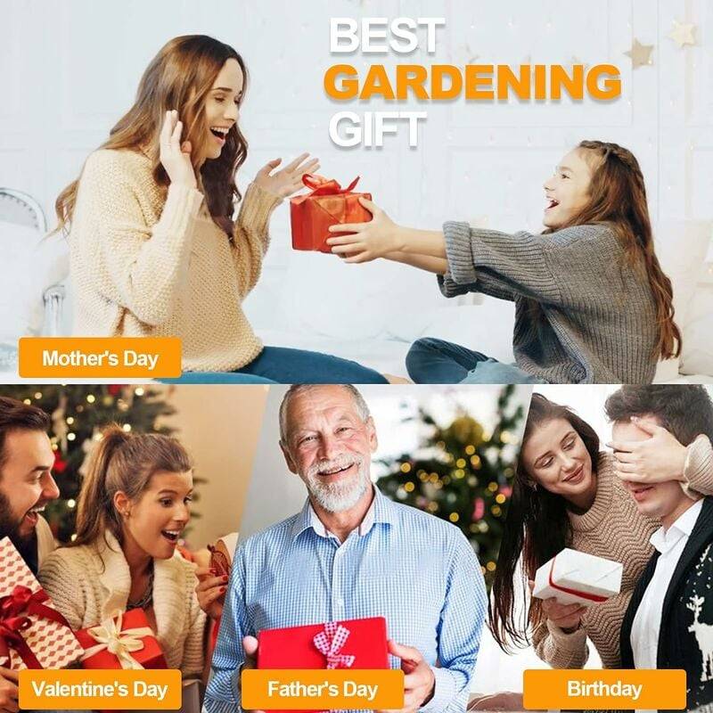 Gants de Jardin Femme/Homme Cadeaux de Jardin(L) Gants de Jardin Gants de Rose Résistants aux Épines Gants de Travail en Cuir Femme, Gants en Cuir Gan - Image 5