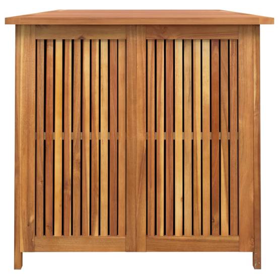 Coffre de rangement - Boîte de rangement extérieure - Coffre de jardin 200x80x75 cm bois massif d'acacia - Image 5