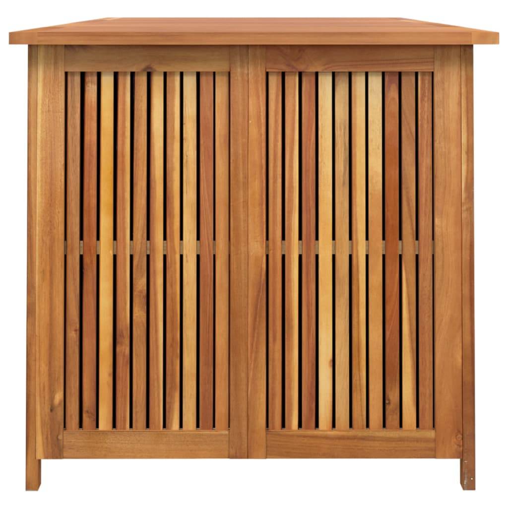 Coffre de rangement - Boîte de rangement extérieure - Coffre de jardin 200x80x75 cm bois massif d'acacia - Image 5