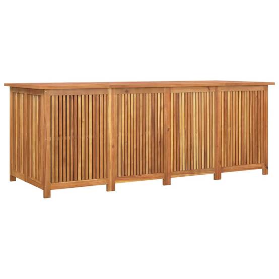 Coffre de rangement - Boîte de rangement extérieure - Coffre de jardin 200x80x75 cm bois massif d'acacia - Image 1