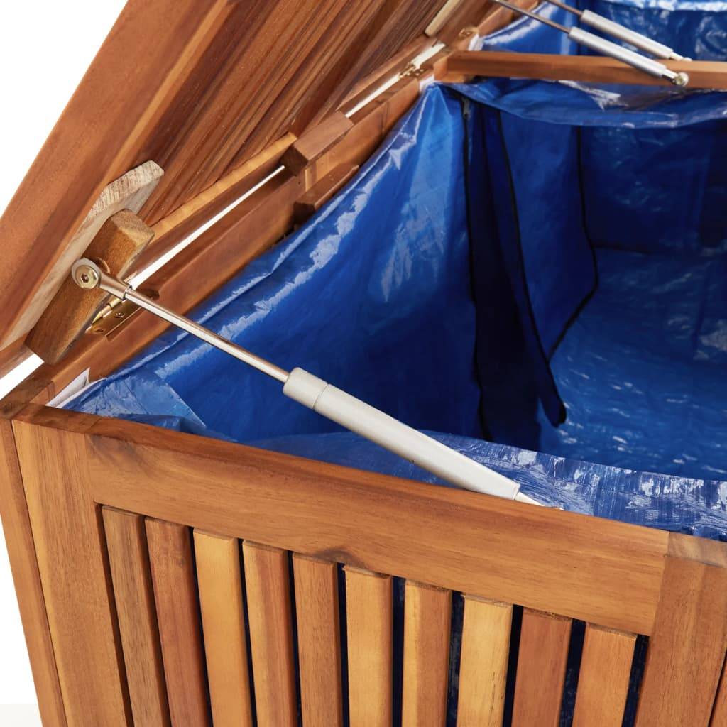 Coffre de rangement - Boîte de rangement extérieure - Coffre de jardin 200x80x75 cm bois massif d'acacia - Image 6