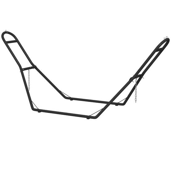 Outsunny - Support de hamac réglable pour 2 à 3 personnes - pieds antidérapants - acier - pour Hamacs de 2,75 à 4 m - noir - Outsunny - Image 5