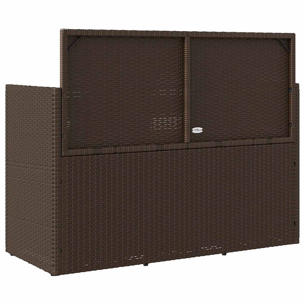 Vidaxl - Banc de jardin avec coussins marron résine tressée vidaXL 365762 - Image 7
