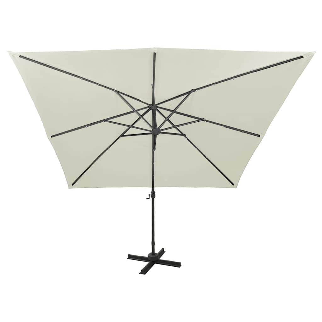 Parasol déporté aluminium sable 300 x 300 x 258 cm, Poids:19.48kg - PANGIVO - Image 3