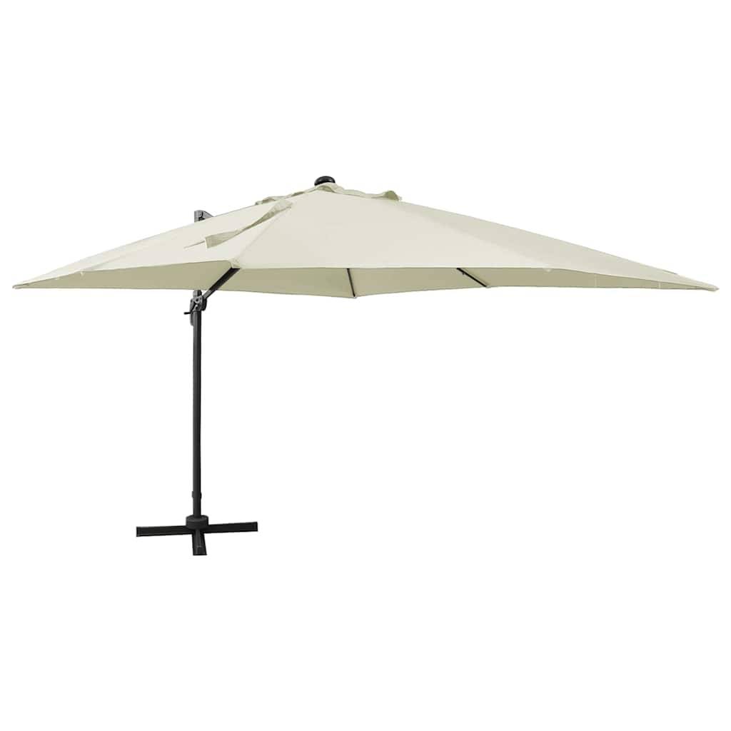 Parasol déporté aluminium sable 300 x 300 x 258 cm, Poids:19.48kg - PANGIVO - Image 1